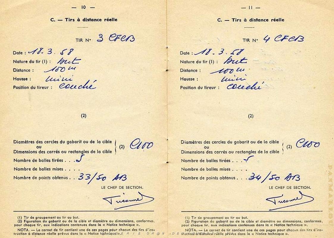 CARNET DE TIRS DE GEORGES VIEVILLE- MARS AVRIL 1958 (2).jpg
